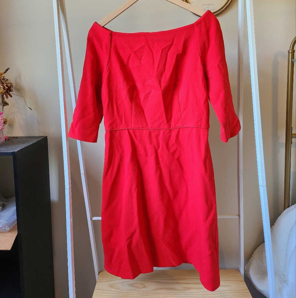 Red cocktail dress